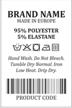 Fabric Tag (Taffeta)